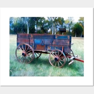 Old Western Wagon Posters and Art